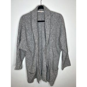 Athleta Grey Wool Cardigan Size M